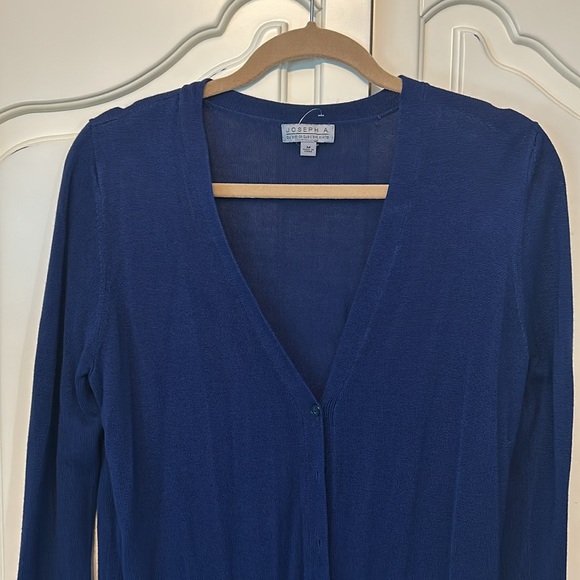 Joseph A Blue Long Cardigan Sweater- Women’s Medium- NWOT - Picture 3 of 6